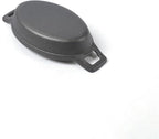 HAWOK Cast Iron Mini Oval Serving Dishes with a Storage Bag, 6.1"x 3.85", 8oz, 4 PCS