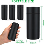 TecQach Portable Metal Aluminum Food Storage Jar 3-Pack,Airtight,Smell,Proof,Container, Metal Waterproof Small Bottle Multipurpose Container Spices Container