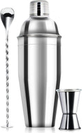 WPHUAW 24oz Cocktail Shaker Bar Set-Professional Margarita Mixer Drink Shaker Professional Stainless Steel Bar Tools Built-in Bartender Strainer for Martini Kit
