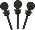 StixToGo Black Circle Beverage Plug for Disposable Lids, Package of 400