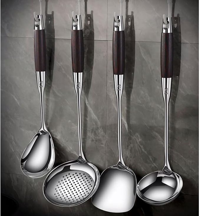 Kitchen Utensils Set，Cooking Utensils Kitchen Tools Gadgets 5 Pieces Sets Spoons for Cooking Spatulas 316 Stainless Steel Cooking Utensils Spatulas Spoons