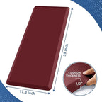 KitchenClouds Kitchen Mat Cushioned Anti Fatigue Kitchen Rug 17.3"x39" Water Resistant Non Slip Kitchen Rugs and Mats Standing Desk Mat Comfort Floor Mats for Kitchen House Sink Office (Red)