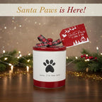 Young's Inc Ceramic Christmas Pet Treat Jar with Lid, Dog and Cat Treat Container for Countertop, Small Animals, Cat, Dog Cookie Jar, Decorative Gifts for Pet Owners, 6 Inch Tall