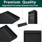 DG61-00859A Griddle Stove Replacement Parts for Samsung Gas Stove Range Cast Iron Griddle Pan Samsung Cooktop Top NX58F5500SS NX58J5600SG NX58R5601SS/AA Reversible Center Burner Griddle Plate 1 Pack