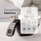 Fradel Digital Kitchen Food Scale with Bowl - 11lb, Grams & Ounces - Removable, Dishwasher-Safe Mixing Bowl - Black