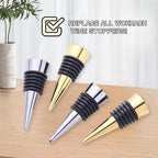 Decorative Wine Stopper Base Set of 3,Cool Wine Bottle Stoppers for Glass Bottles,Crystal Bottle Stopper Fits Standard Bottles,Fancy Decors Wine Tools (Base 3)