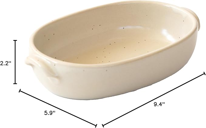 Banko Ware Au Gratin Dish for One Person Diameter 9.4 inches (24 cm), Heat Resistant, Pottery, Oven Safe, Direct Fire, Microwave and Dishwasher Safe, Beige, Made in Japan