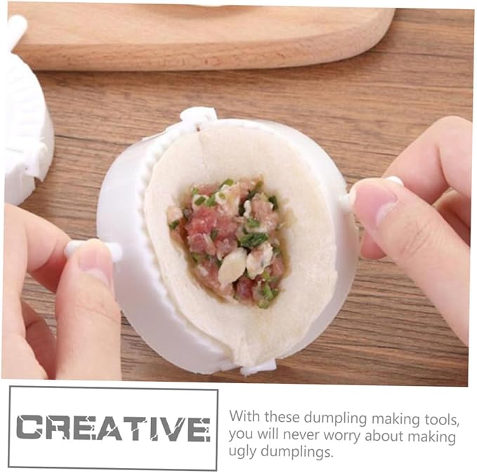 Luxshiny 20 Pcs Dumpling Maker Molds 7cm Diameter Pp Dumpling Press Hand Tool with Fu Character Kitchen Gadget Set