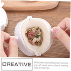 Luxshiny 20 Pcs Dumpling Maker Molds 7cm Diameter Pp Dumpling Press Hand Tool with Fu Character Kitchen Gadget Set