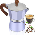 Aluminum 9 Cup 450ml Moka Pot Express Coffee Maker Stovetop Espresso Colorful Coffeemaker Italian Classic Style Brewing Greca Cafe Mocha Machine for Cafeteras Lover Camping Travel and Home Use 15oz