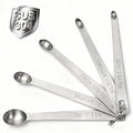 Mini Measuring Spoons Set, 18/8 Stainless Steel Teaspoon for Cooking and Baking, Suitable for Small Amount of Dry or Liquid Ingredients and Spices