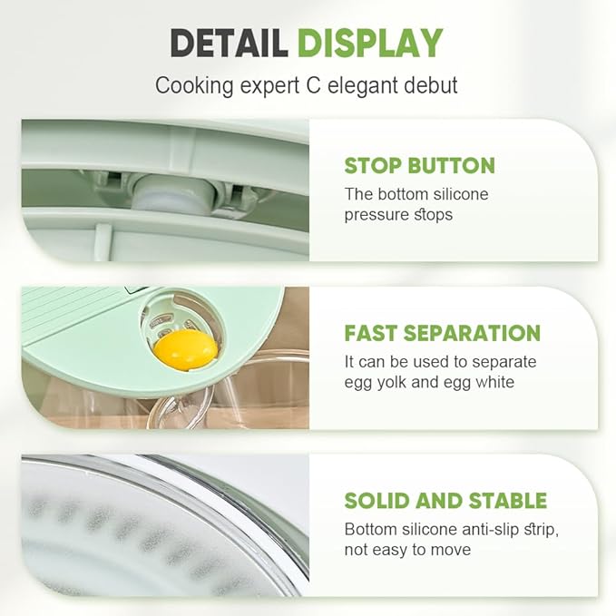 Salad Spinner with Slicer, Multifunctional Vegetable Spinner and Chopper, Large Capacity Salad Preparation Tool, Multi-blade Efficient Vegetable Washer for Home Kitchen (Green)