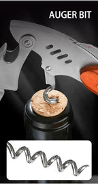 True Shark Corkscrew, Professional Waiters Corkscrew Wine Key Bottle Opener,Manual Wine Key for Servers, Waiters, Bartenders and Home Use(Shark)