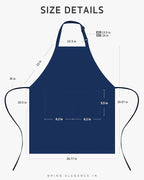 Syntus Apron for Men Women, Adjustable Cooking Kitchen Chef Aprons with 2 Pockets, Cotton/Polycotton/Polyester