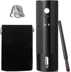 Electric Coffee Grinder Portable Conical Burr Coffee Grinder with 45 Adjustable Settings, Cordless Coffee Burr Grinder for Espresso, Home, Travel, Camping, Office (Black)
