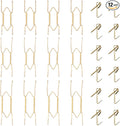 Bilillo 12 Pieces Invisible Wall Plate Hangers 6/8/10 Inches Wall Plate Hangers Stainless Steel Decorative with 12 Pieces Hook with Nails Suitable for 6-11 inch Decorative Antique and Arts(Gold)