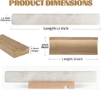 Koville African Natural Marble French Rolling Pin, 16inch Non-Stick Rolling Pin for Baking, Dough Roller for Pasta, Dumpling, Fondant, Pie, Bread, Pizza, Kitchen Baking Tools(Namib Fantasy)