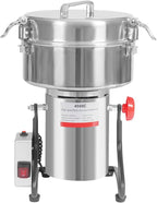Electric Grain Mill Grinder, 4500g/9.92lb High-speed 30000r/min Food Grinder, 110V 5000W Countertop Grain Mill for Dry Spice Herbs Grains Coffee Rice Pepper (4500g)