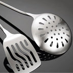 Kitchen Utensils Set，Cooking Utensils Spoons for Cooking Spatulas Stainless Steel Cooking Utensils 4 Pieces Sets Gadgets Kitchen Tools Spatulas Spoons