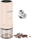 Portable Electric 420 Stainless Steel Burr Coffee Grinder, Rechargeable Espresso Grinder with 38 Adjustable Grind Settings