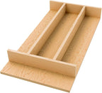 Rev-A-Shelf Natural Maple Right Size Utensil Insert Home Storage Kitchen Organizer 4 Compartment Drawer Accessory, 10-1/4" x 19-1/2", 4WUT-15SH-1