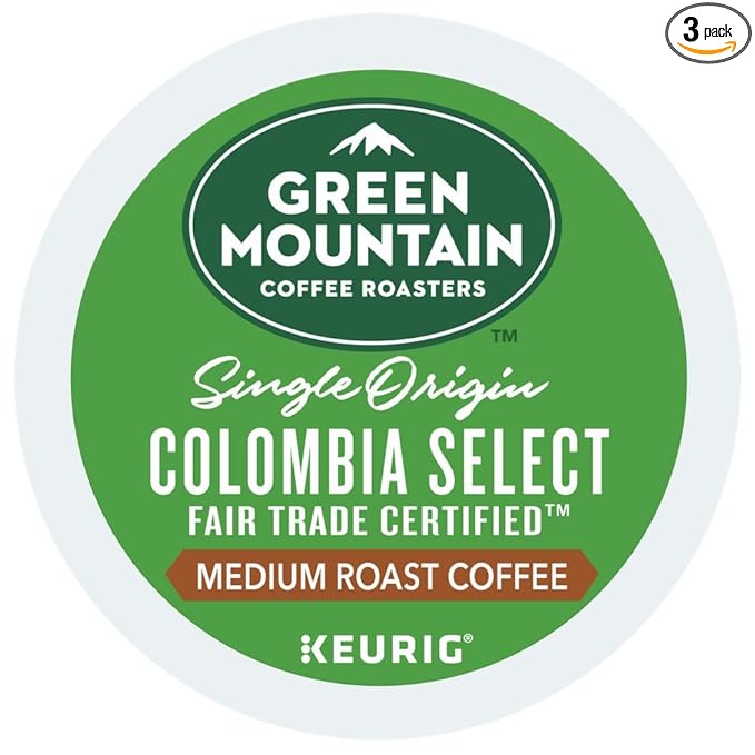 Green Mountain Coffee Colombian Fair Trade Select K-Cups, 72 Count