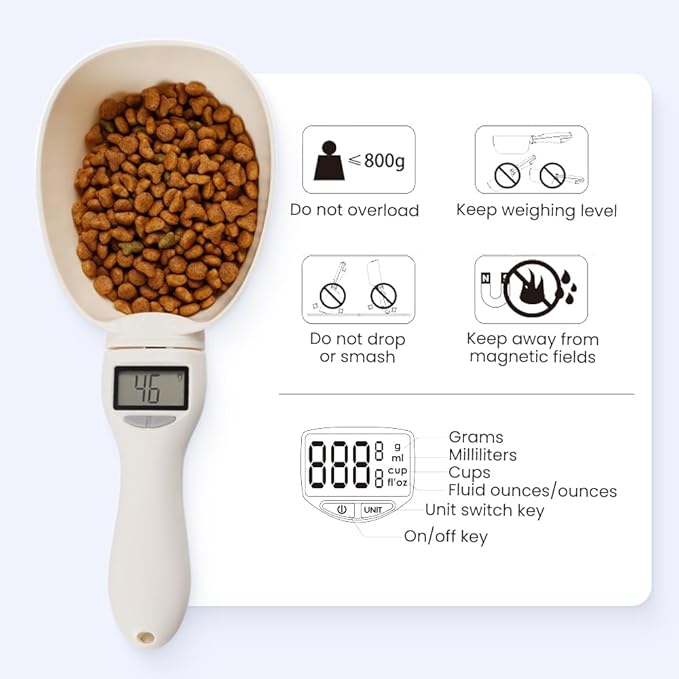 Digital Measuring Spoon, 2026 Upgraded Digital Food Measuring Scoop Scale 800g / 0.1g High Precision with LCD Screen, Electronic Kitchen Measuring Spoon Scale for Daily Meals, Kitchen Gadgets (2)