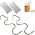 Peanut Butter Stirrer,Mixer Tool, Multipurpose Stainless Steel Nut Butter Manual Churner Gadgets,Nut Butter Stirrer Tool For Mixing Various Butter,Peanut,Almond For Kitchen,Dishwasher Safe(4 Pcs)