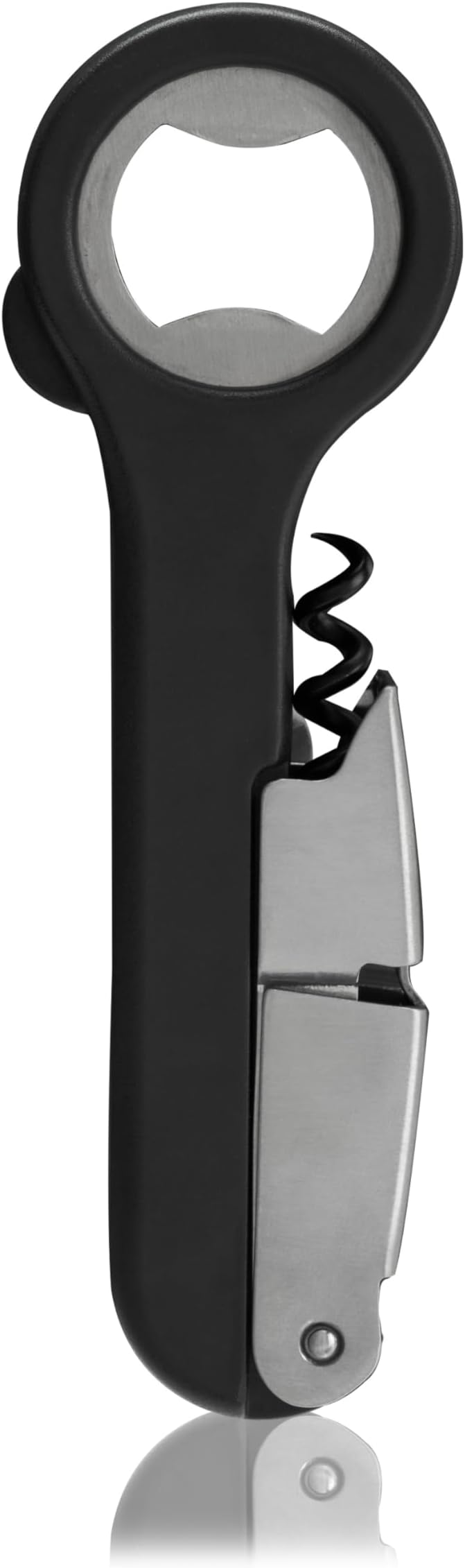 Innovine Waiters Corkscrew Wine Opener, Durable Stainless Steel with Built-in Bottle Opener and 3-Blade Foil Cutter for Bartenders, Home Bar, Kitchen, Outdoor Party, Gifts for Wine Lovers, Set of 1