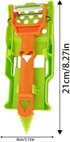 2-in-1 Multifunctional Peeler with Grating Plate, Detachable Julienne Slicer & Fruit Peeler, Multifunctional Kitchenware Set for All Kinds of Fruits and Vegetables