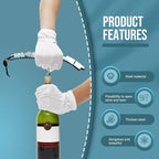 Shell Handle Waiter Corkscrews-Wine Openers,Corkscrew Bottle Openers,3-in-1 Wine Key Tool With Foil Cutter & Dual Hinge Fulcrum - Waiters Corkscrew…