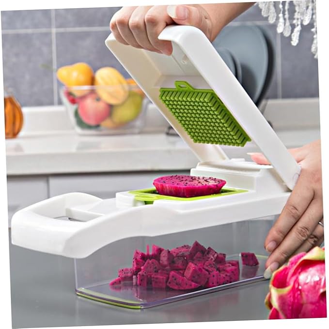 Unomor One Kitchen Tool Slicer Chopper Grater Shredder for Fruits Veggies Safe Handle Storage Case