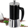 12 Cup Thickened Moka Pot 304 Stainless Steel 600ml Italian Espresso Coffee Maker Stovetop CoffeeMakers Mocha Pot Percolator for Induction Stove Classic Cafe Makers Portable for Easy Brewing