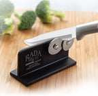 Rada Cutlery Quick Edge Knife Sharpener (R119), 3.5" x 2", Stainless Steel Wheels, Pack of 3