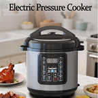 10 In 1 Electric Pressure Cooker, 8 Quart Stainless Steel Multi-Function Electric Cooker, Slow Cooker With 24-Hour Reservation Function, Suitable For Meat, Cake, Congee, Rice, etc