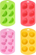 4 Pack Fruit Silicone Molds Set - Watermelon/Strawberry/Lemon/Pineapple Shapes for Gummy, Chocolate, Ice Cubes - Reusable Candy & Cake Decor Baking Tools