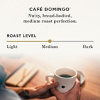 Peet's Coffee, Medium Roast Ground Coffee - Café Domingo 63 Ounces (6 Bags of 10.5 Ounces)