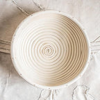 Dimpola Banneton Bread Proofing Basket Banneton Basket Set Sourdough Proofing Basket Round Proofing Bowls Handmade Rattan Baskets and Liners (2 Round 9 inch Baking Set)