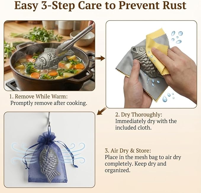 Iron Fish 2 Pack - Food-Grade Reusable Cooking Tool for Adding Natural Iron to Food & Water, Durable Chemical-Free Kitchen Accessory, Easy to Use for Vegans, Athletes, Pregnant Women & Familiesl