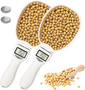 2026 New Digital Measuring Spoon, Digital Food Measuring Scoop Scale 800g / 0.1g High Precision with LCD Screen, Electronic Measuring Spoon for Cooking Baking, Dog Cat Food (2 Pcs)