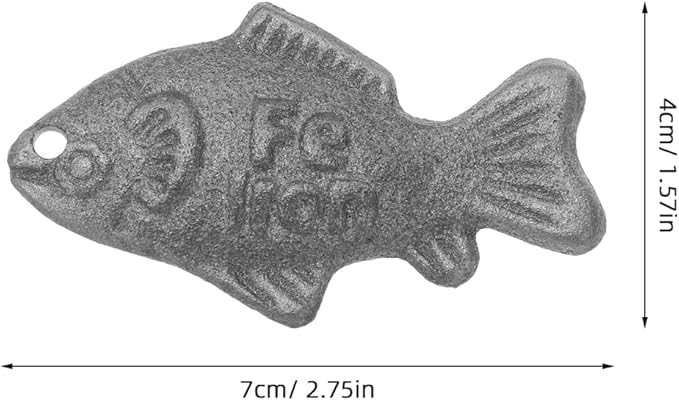Iron Fish for Cooking (2 Pack), Natural Iron Supplement Tool for Water & Food, Safe Cooking Utensil Reusable for Vegans, Athletes, Pregnant Women & Kids Sliver