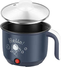 Hot Pot Electric with Steamer, Rapid Noodles Cooker, 55 Oz Stainless Steel Electric Pot for Cooking Dorm, Anti-Dry Burning, Non Stick Portable Electric Pot for Raman Soup Noodles Ect (Single Layer)