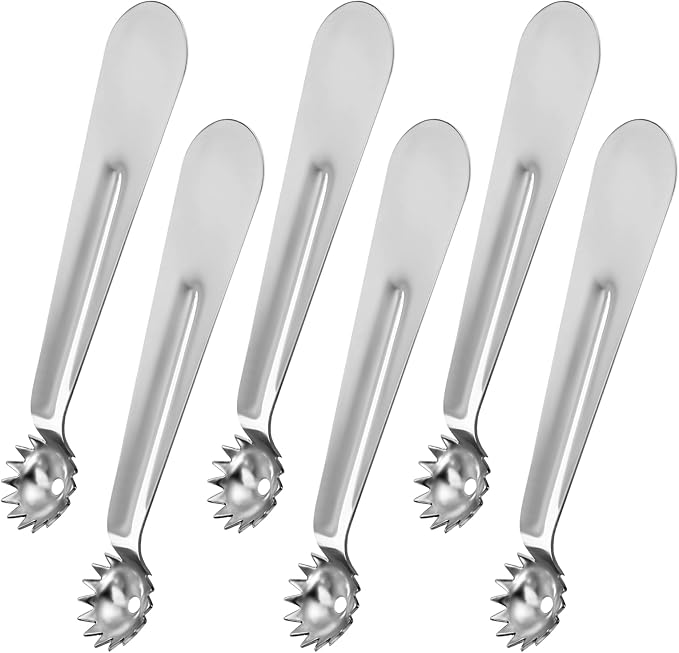 6 Pcs Tomato Stem Corer Strawberry Pitter Baller Practical Stainless Steel Kitchen Huller Tool Fruit Vegetable Stem Remover