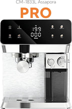 MAttinata CM1833L Automatic Cappuccino Machine, 20 Bar Espresso Machine, Coffee Maker with Dual Boiler & Self-Cleaning Milk Frother, Touch Screen Latte Machine, Stainless Steel for Kitchen, Silver