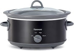 Kenmore 5 Quart Slow Cooker - Crock pot with Programmable Settings,Digital Controls, Large Capacity for Family Meals, Dishwasher-Safe Stoneware, Warm Rice & Sous Vide Stew