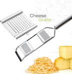 Multifunctional Peelers，Vegetable slicer,Hanging Grater Peeler Kitchen Accessories Slicer 304 Stainless Steel Peeling Tool Machine for Household Kitchen Fruits and Vegetables Kitchen Gadgets (Silver)