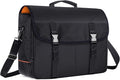 CURMIO Bartender Bag, Travel Bag for Bar Tools Set, Bartender Kits Storage with Padded Compartments for Wine Bottles, for Home Indoor Outdoor Patio Party, Black (Bag ONLY)