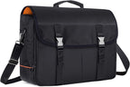CURMIO Bartender Bag, Travel Bag for Bar Tools Set, Bartender Kits Storage with Padded Compartments for Wine Bottles, for Home Indoor Outdoor Patio Party, Black (Bag ONLY)