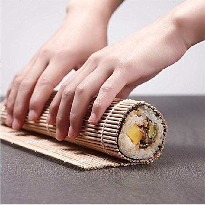 Zerodis Sushi Rolling Mat Kit Tool Gadget Sets Tools Effortless Rolling for Beginners and Family Cooking At Home or Restaurants Sushi Mat Kit Making Kitchen (Assorted Color)