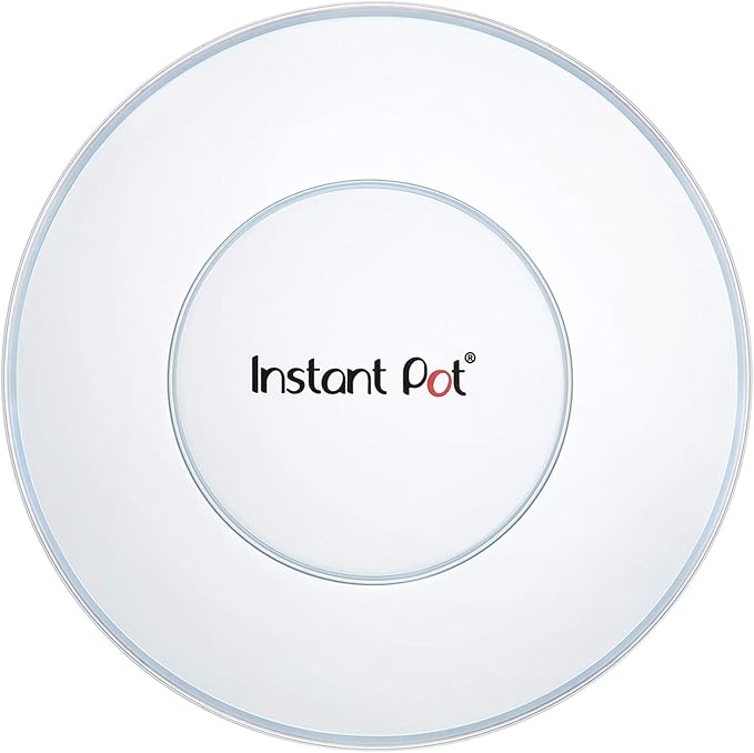 Instant Pot 8QT Silicone Lid, Compatible with 8-Qt Stainless-Steel Inner Pot, Bowl and Food Cover, Microwave Cover for Food, Transparent White